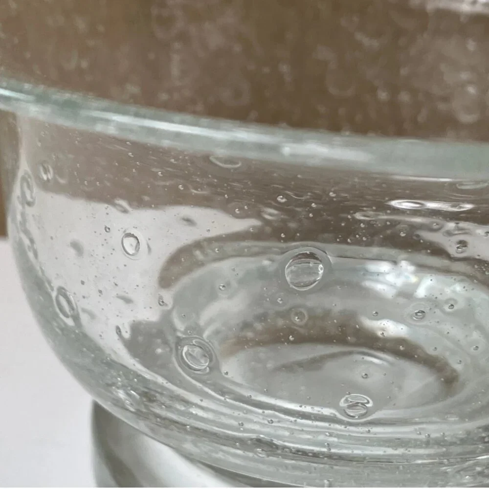 Southern Living at Home Tiny Bubbles Bella Luna Glass Pedestal Bowl 8”